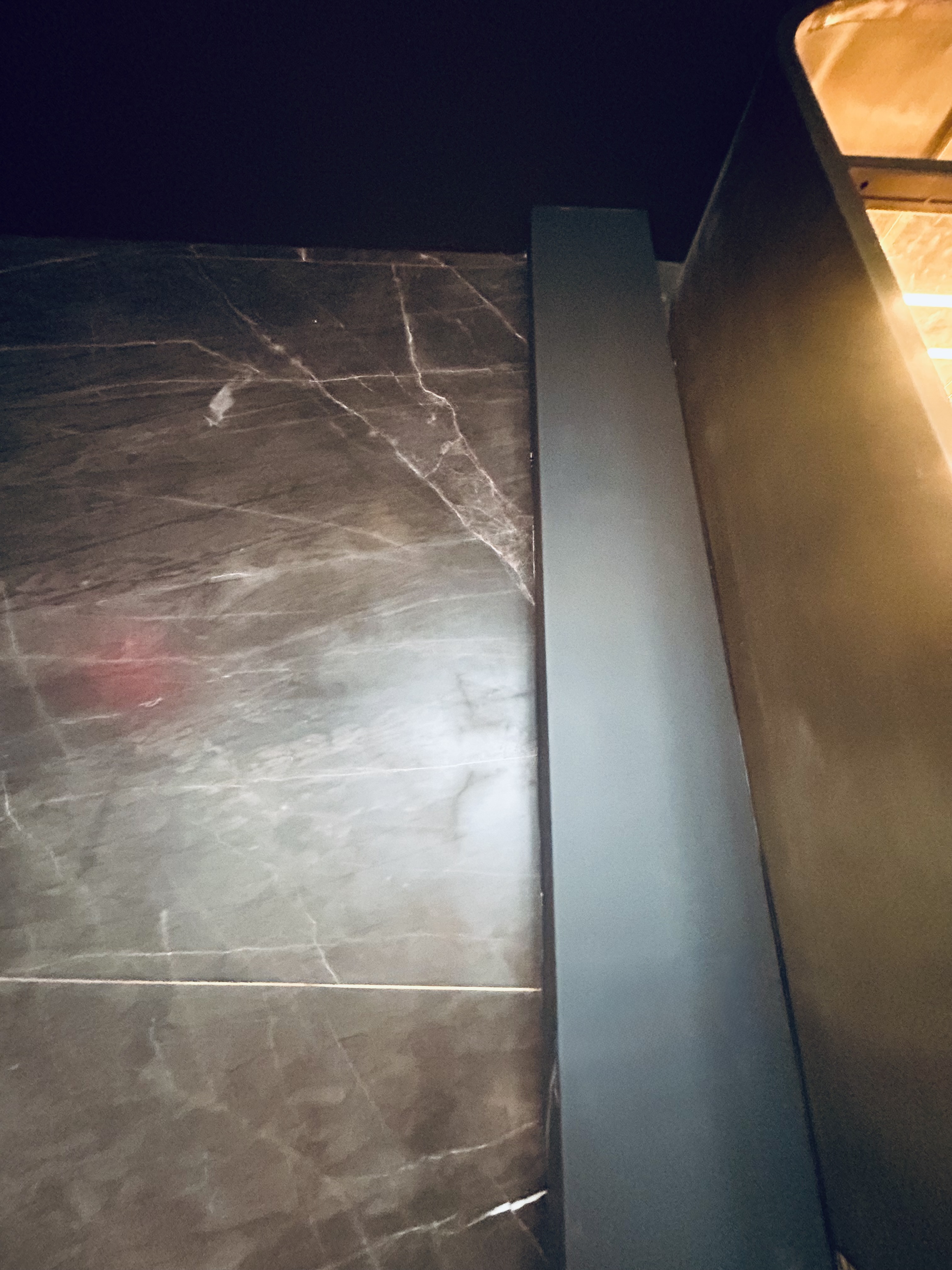 Faux marble columns before refinement