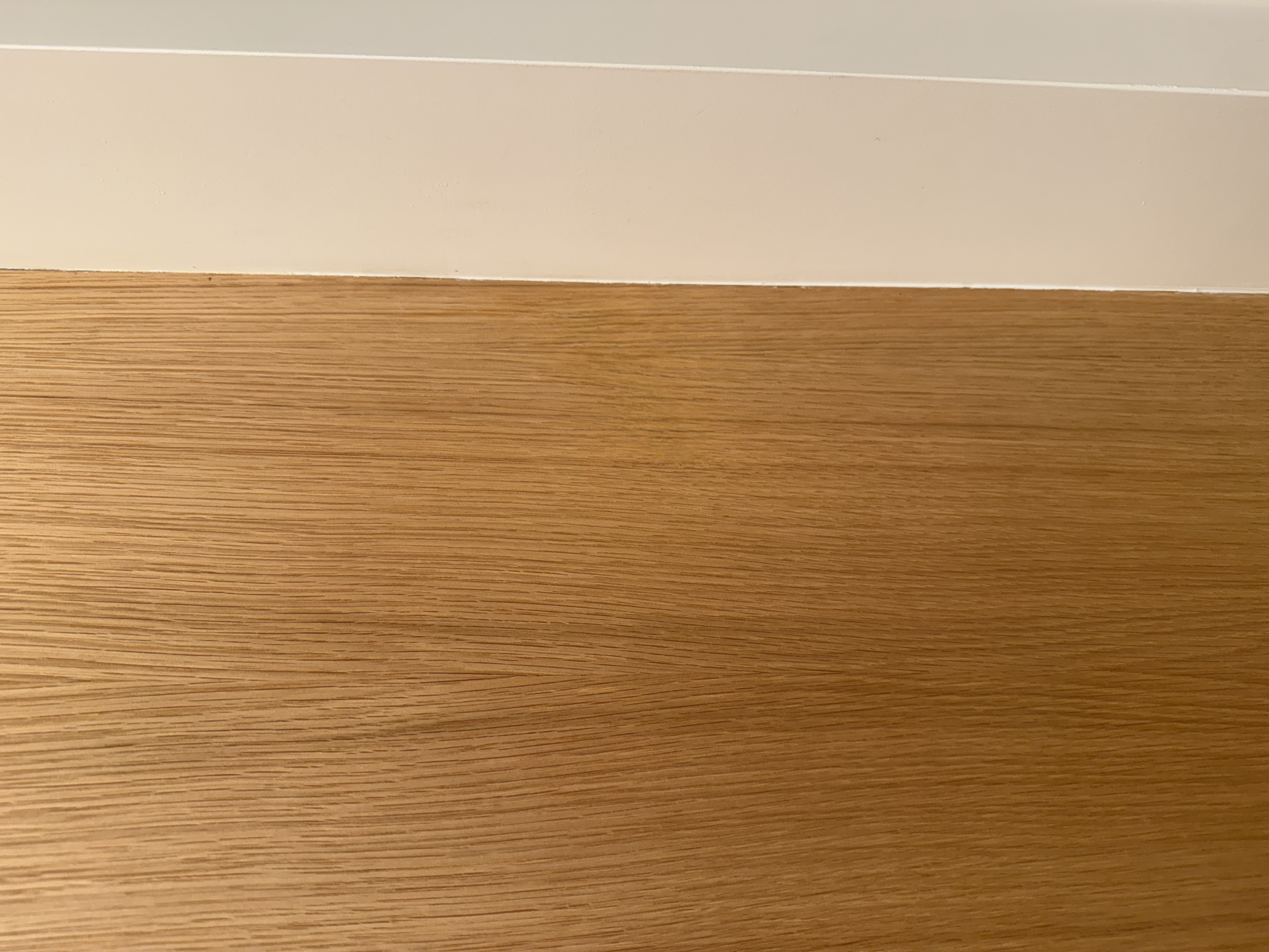 Wood surface after scratch repair